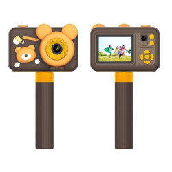 Porodo digital camera for kids with tripod - Brown